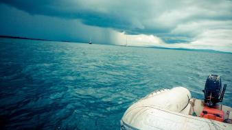 Clouds seascapes wallpaper