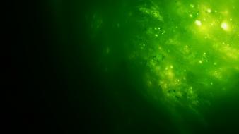 Green abstract digital art artwork senzune wallpaper