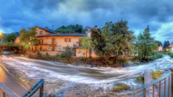 Houses rivers