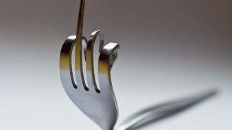 Humor funny artwork forks middle finger symbols wallpaper