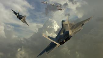Jet aircraft skyscapes wallpaper