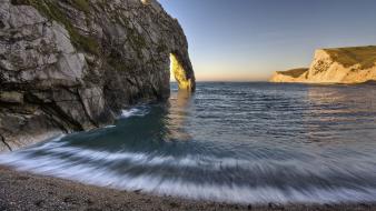 Landscapes beach rocks wallpaper
