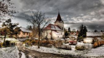 Landscapes winter stare hdr photography wallpaper