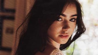 Lily collins cosmopolitan wallpaper