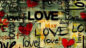 Love text typography artwork backgrounds wallpaper