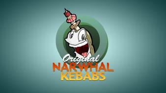 Narwhal shish kabob wallpaper
