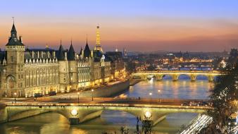 Paris cityscapes france seine reflections wallpaper