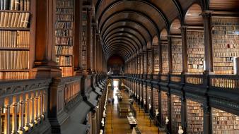 Room trinity library ireland books interior college dublin wallpaper