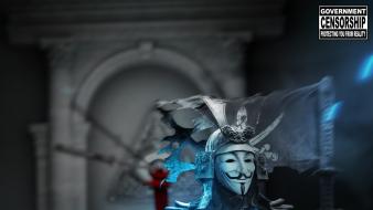 Samurai v for vendetta bosslogic wallpaper