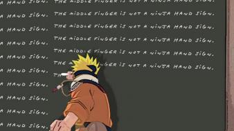 Shippuden blackboards detention manga uzumaki naruto writing wallpaper