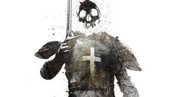 Skulls cross death knights alex cherry wallpaper