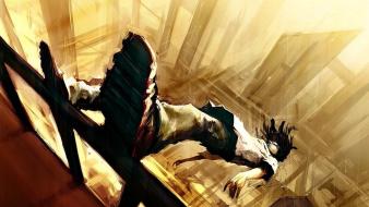 Suicide shoes artwork drawings falling wallpaper