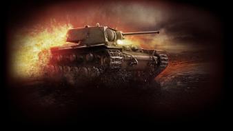 Tanks battles world of kv-1 wallpaper