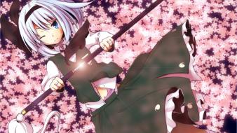 Video games touhou konpaku youmu short hair white wallpaper