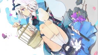 Video games touhou konpaku youmu short hair white wallpaper