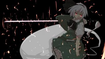 Video games touhou weapons konpaku youmu swords wallpaper