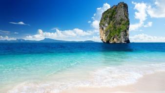 Water nature beach rock sea wallpaper