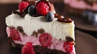 Love flowers sweets cake wallpaper
