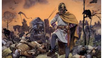 Paintings battles artwork wallpaper