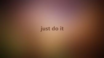 Blurred motivation just do it motivational inspiration wallpaper