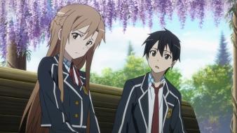 Sword art online yuuki asuna kirigaya kazuto wallpaper