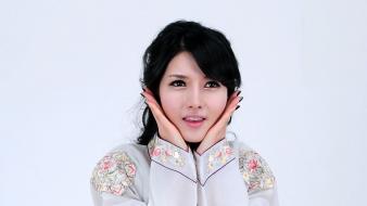 Asians korean black hair cha sun hwa wallpaper