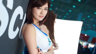 Asians korean han ga eun black hair wallpaper