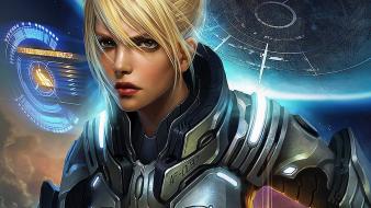 Blondes starcraft fantasy art nova ghost (starcraft) wallpaper