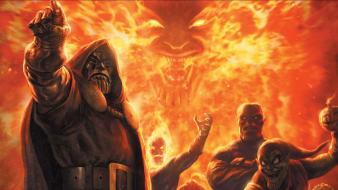 Comics new avengers dr. doom green goblin mephisto wallpaper