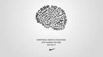 Inspirational simple background motivation just do it wallpaper