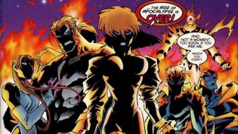 Marvel girls astonishing x-men age of apocalypse wallpaper