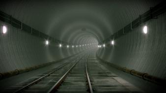 Metro subway tunnels wallpaper