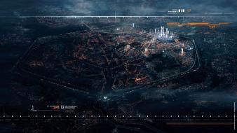 Paris cityscapes futuristic artwork adrift remember me wallpaper