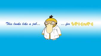 Pokemon science psyduck scientists job wallpaper