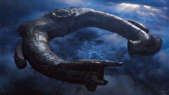 Prometheus spaceships artwork wallpaper