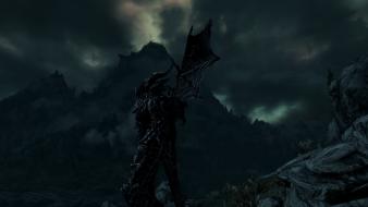 Skyscapes the elder scrolls v: skyrim dovahkiin wallpaper