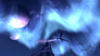 Video games dragons the elder scrolls v: skyrim wallpaper