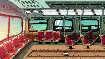 Video games scott pilgrim bus wallpaper