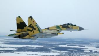 Aircraft su-35 flanker-e russian air force wallpaper