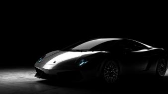 Black cars lamborghini gallardo wallpaper
