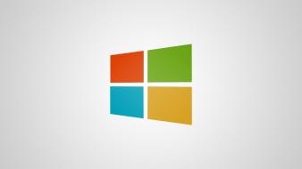Digital art windows 8 microsoft grey background wallpaper