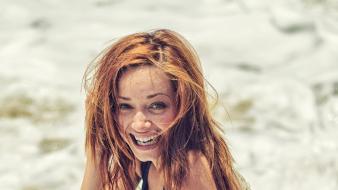 Goose bumps smiling blue dress sierra love wallpaper