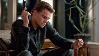 Guns inception men leonardo dicaprio wallpaper