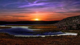 Nature cold evening wallpaper