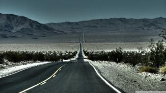 Nature route 66 roads (illustrator) wallpaper