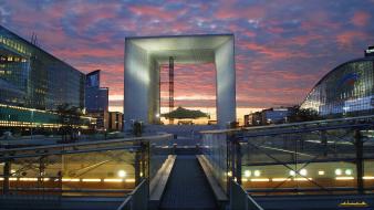 Paris cityscapes district around la defense wallpaper