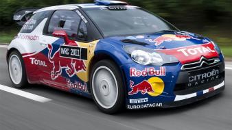 Red bull wrc citroën citroen ds3 rally car wallpaper