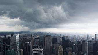 Storm cities wallpaper