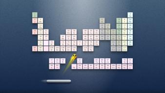 Ubuntu periodic table chemistry ping pong game wallpaper