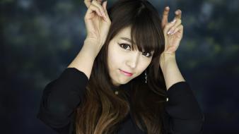 Women models asians korean bangs lee eun hye wallpaper